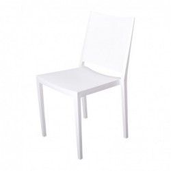 Chaises d'extérieur en polypropylène empilables Florence blanches (lot de 4) FW575 Sans Marque
