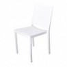 Chaises d'extérieur en polypropylène empilables Florence blanches (lot de 4) FW575 Sans Marque