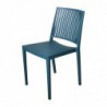 Chaises d'extérieur en polypropylène empilables Baltimore bleu pétrole (lot de 4) FW577 Sans Marque