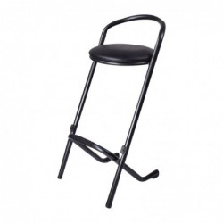 Tabourets hauts d'intérieur empilables Utrecht gris (lot de 2) FW579 Sans Marque