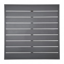 Plateau de table carré en aluminium Bolero gris foncé 700 mm FW597 Bolero