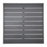 Plateau de table carré en aluminium Bolero gris foncé 700 mm FW597 Bolero
