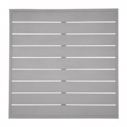 Plateau de table carré en aluminium Bolero gris clair 700 mm FW598 Bolero