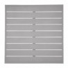 Plateau de table carré en aluminium Bolero gris clair 700 mm FW598 Bolero