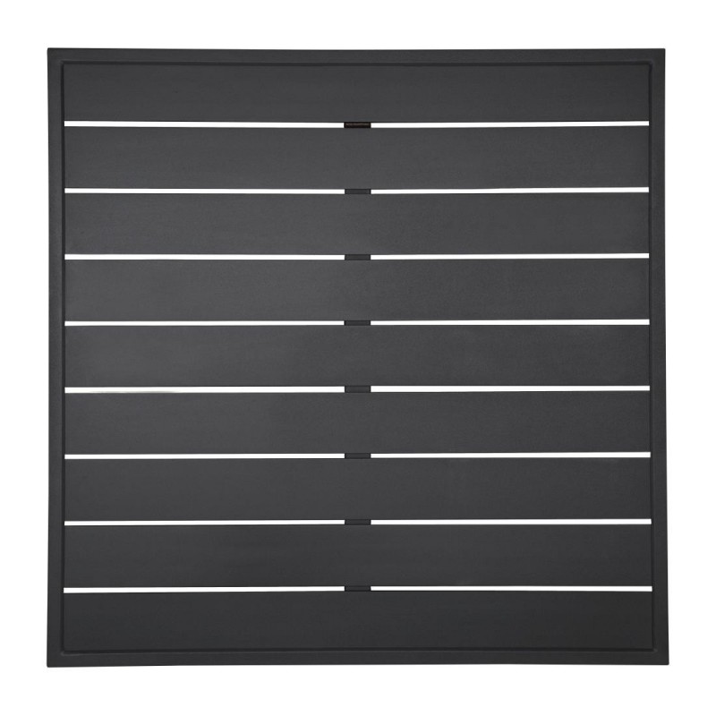 Plateau de table carré en aluminium Bolero noir 700 mm FW599 Bolero Plateau de table carré en aluminium Bolero noir 700 mm FW599 Bolero