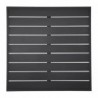 Plateau de table carré en aluminium Bolero noir 700 mm FW599 Bolero