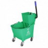 Seau essoreur avec pédale de vidange Jantex 30L vert FW867 Jantex