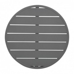 Plateau de table rond en aluminium Bolero gris foncé 580 mm FX037 Bolero