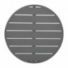 Plateau de table rond en aluminium Bolero gris foncé 580 mm FX037 Bolero