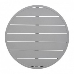Plateau de table rond en aluminium Bolero gris clair 580 mm FX038 Bolero