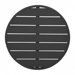 Plateau de table rond en aluminium Bolero noir 580 mm FX039 Bolero
