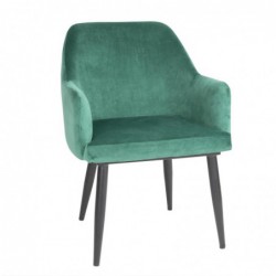 Chaises en velours Bolero Lia vertes (lot de 2) FX070 Bolero