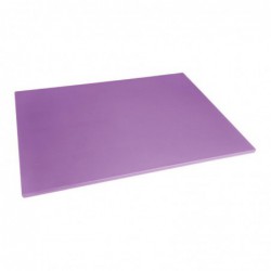 Planche à découper basse densité Hygiplas violette 600x450x10mm FX108 Hygiplas