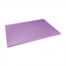 Planche à découper basse densité Hygiplas violette 600x450x20mm FX109 Hygiplas