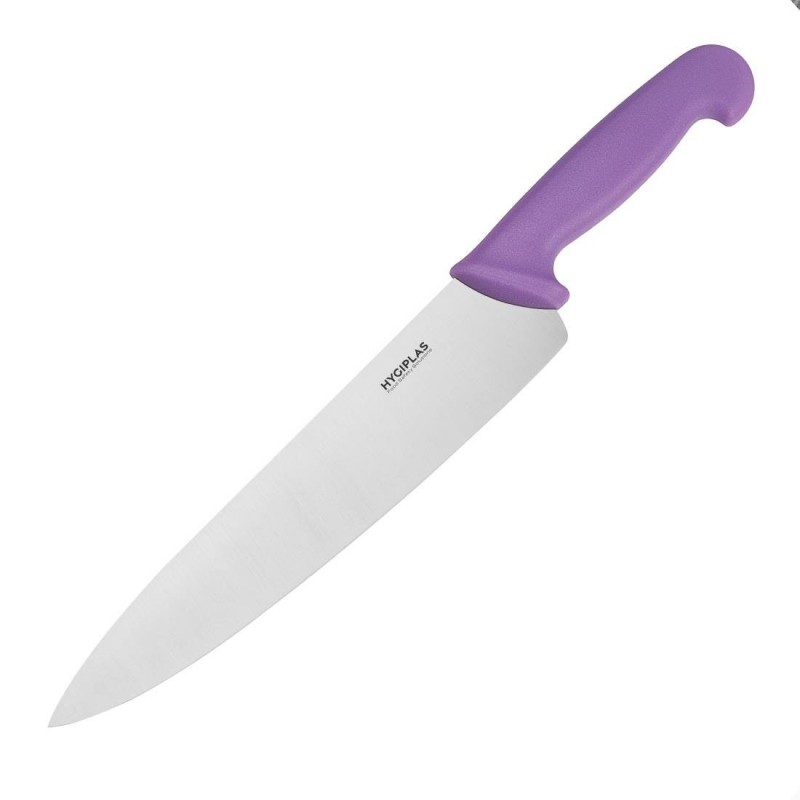 Couteau de cuisinier Hygiplas violet 255mm FX112 Hygiplas Couteau de cuisinier Hygiplas violet 255mm FX112 Hygiplas