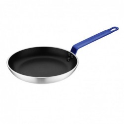 Poêle aluminium antiadhésive Teflon Platinum Plus Hygiplas avec manche bleu 240mm FX135 Hygiplas