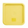 Couvercle moyen carré pour boîte alimentaire Hygiplas jaune FX138 Hygiplas