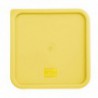 Grand couvercle carré pour boîte alimentaire Hygiplas jaune FX139 Hygiplas