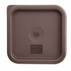 Petit couvercle carré pour boîte alimentaire Hygiplas marron FX140 Hygiplas