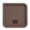 Couvercle moyen carré pour boîte alimentaire Hygiplas marron FX141 Hygiplas