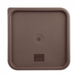 Grand couvercle carré pour boîte alimentaire Hygiplas marron FX142 Hygiplas