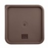 Grand couvercle carré pour boîte alimentaire Hygiplas marron FX142 Hygiplas