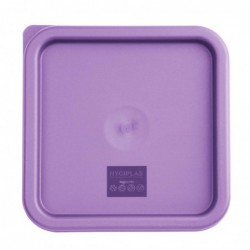 Couvercle moyen carré pour boîte alimentaire Hygiplas violet FX144 Hygiplas