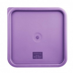 Grand couvercle carré pour boîte alimentaire Hygiplas violet FX145 Hygiplas