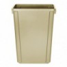 Poubelle Jantex Slim beige 60L FX149 Jantex