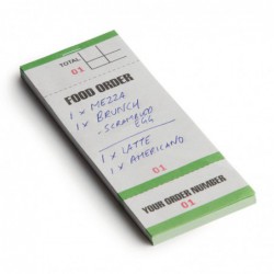 Carnets de commande feuilles simples avec numéros détachables (lot de 50) G522 Olympia