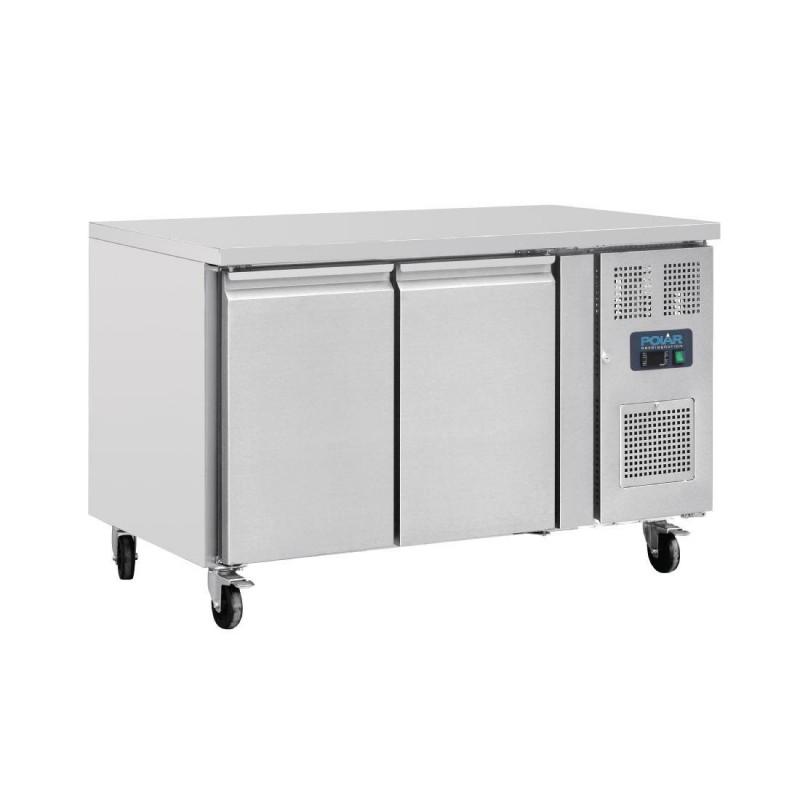 Table réfrigérée positive 2 portes Polar Série U 282L G596 Polar Table réfrigérée positive 2 portes Polar Série U 282L G596 Polar