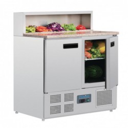Comptoir de préparation réfrigéré à pizzas 288L Polar Série G G603 Polar