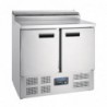Comptoir de préparation réfrigéré pizzas salades 254L Polar Série G G604 Polar