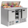 Comptoir de préparation réfrigéré pizzas et salades Polar Série G 390L G605 Polar