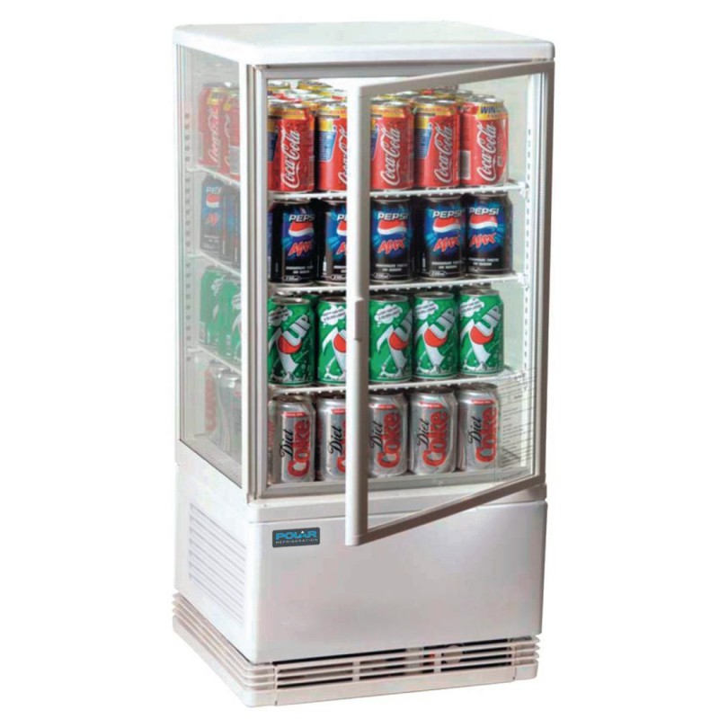 Vitrine réfrigérée blanche Polar Série C 68L G619 Polar Vitrine réfrigérée blanche Polar Série C 68L G619 Polar