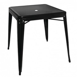 Table carrée en acier noir Bolero Bistro 668mm GC867 Bolero