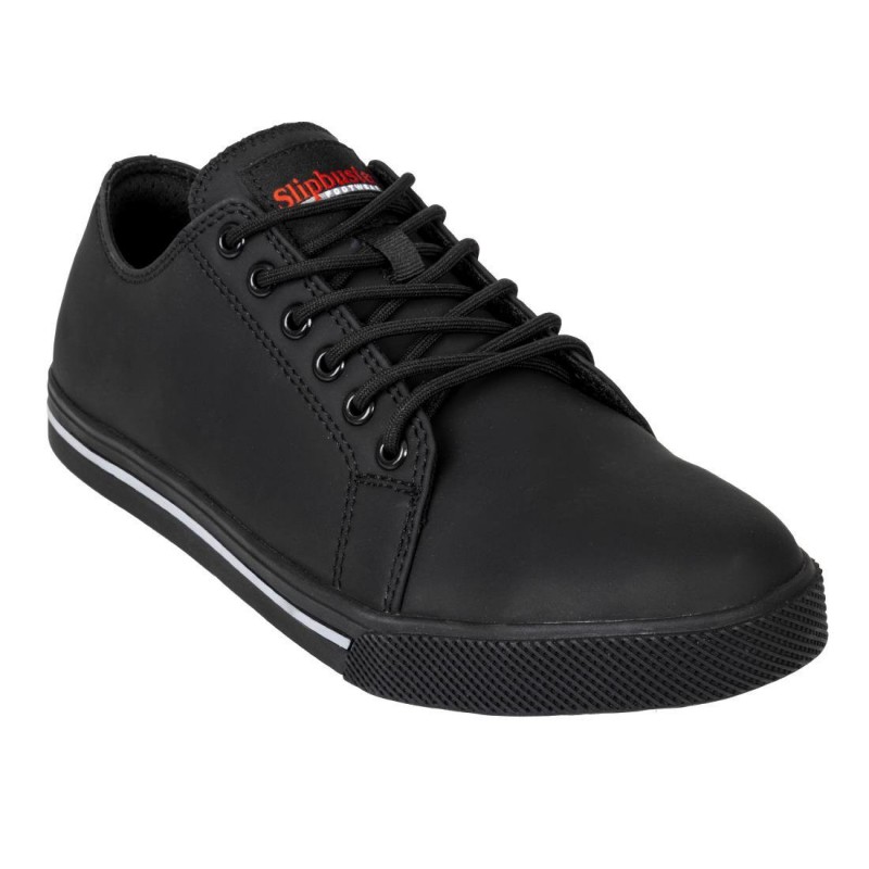 Baskets de sécurité noires en microfibre recyclée Slipbuster 40 BA060-40 Slipbuster Footwear Baskets de sécurité noires en microfibre recyclée Slipbuster 40 BA060-40 Slipbuster Footwear