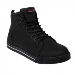 Baskets de sécurité montantes noires en microfibre recyclée Slipbuster 41 BA061-41 Slipbuster Footwear