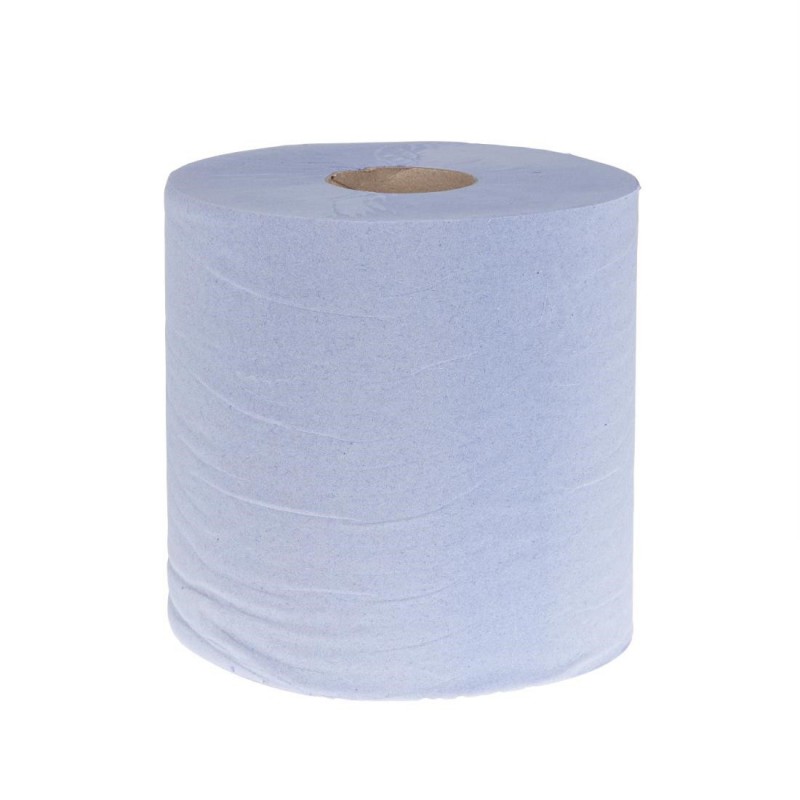 Bobines bleues à alimentation centrale 1 pli Jantex (lot de 6) GD833 Jantex