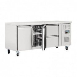 Table réfrigérée 2 portes 2 tiroirs 417L Polar Série U GD874 Polar