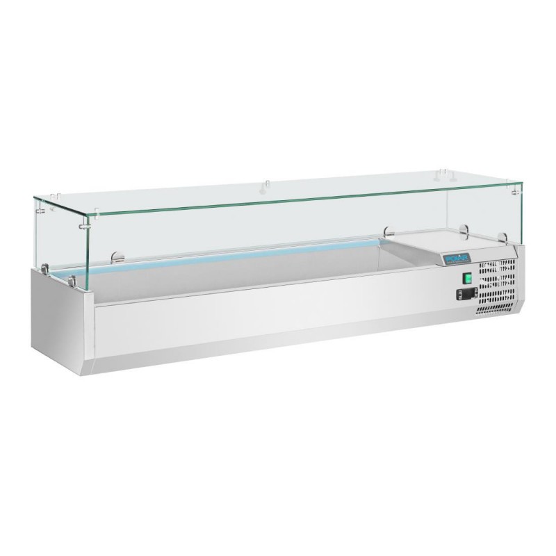 Saladette réfrigérée 5x GN 1/3 et 1x GN 1/2 Polar Série G GD876 Polar Saladette réfrigérée 5x GN 1/3 et 1x GN 1/2 Polar Série G GD876 Polar