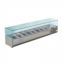 Saladette réfrigérée 8 bacs GN 1/3 Polar Série G GD877 Polar