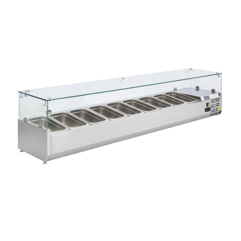 Saladette réfrigérée 9 bacs GN 1/3 Polar Série G GD878 Polar Saladette réfrigérée 9 bacs GN 1/3 Polar Série G GD878 Polar