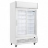 Armoire réfrigérée 2 portes vitrées coulissantes avec caisson lumineux Polar Série G 950L GE581 Polar