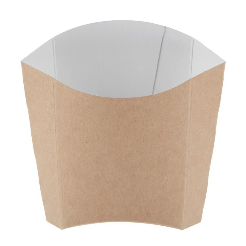 Etuis à frites moyens kraft compostables Colpac (lot de 1000) GE800 Colpac Etuis à frites moyens kraft compostables Colpac (lot de 1000) GE800 Colpac