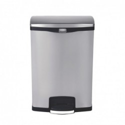 Poubelle à pédale frontale inox Rubbermaid Slim Jim 90L GE939 Slim Jim