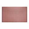 Tapis en caoutchouc antidérapant et antifatigue Jantex rouge 1500 x 900mm GF017 Jantex