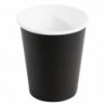 Gobelets boissons chaudes paroi simple Fiesta Recyclable noirs 230ml (lot de 1000) GF040 Fiesta