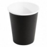 Gobelets boissons chaudes paroi simple Fiesta Recyclable noirs 230ml (lot de 50) GF041 Fiesta