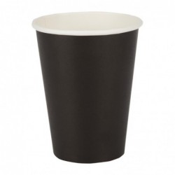 Gobelets boissons chaudes paroi simple Fiesta Recyclable noirs 340ml (lot de 50) GF043 Fiesta